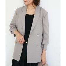 【新色追加!】メッシュダブルブレストジャケット