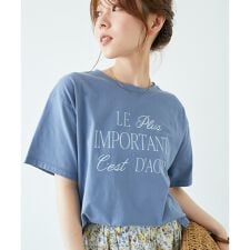 《手洗い可能》Le plusロゴTシャツ