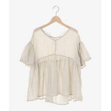 《WEB限定アイテム》バックリボンガーゼブラウス | ルクールブラン(le.coeur blanc)