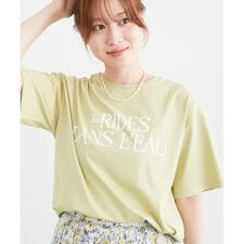 《手洗い可能》RIDES DANS L'EAUロゴTシャツ