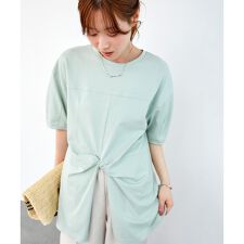 《手洗い可能》フロントツイストTシャツ