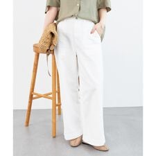 《軽めな素材で夏も快適》ライトオンスデニムワイドパンツ