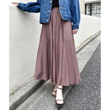 《手洗い可能》シルキーローンギャザースカート