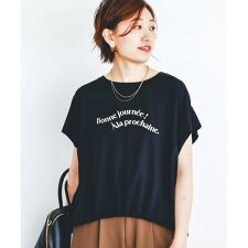 《手洗い可能》ドロストハクプリントTシャツ