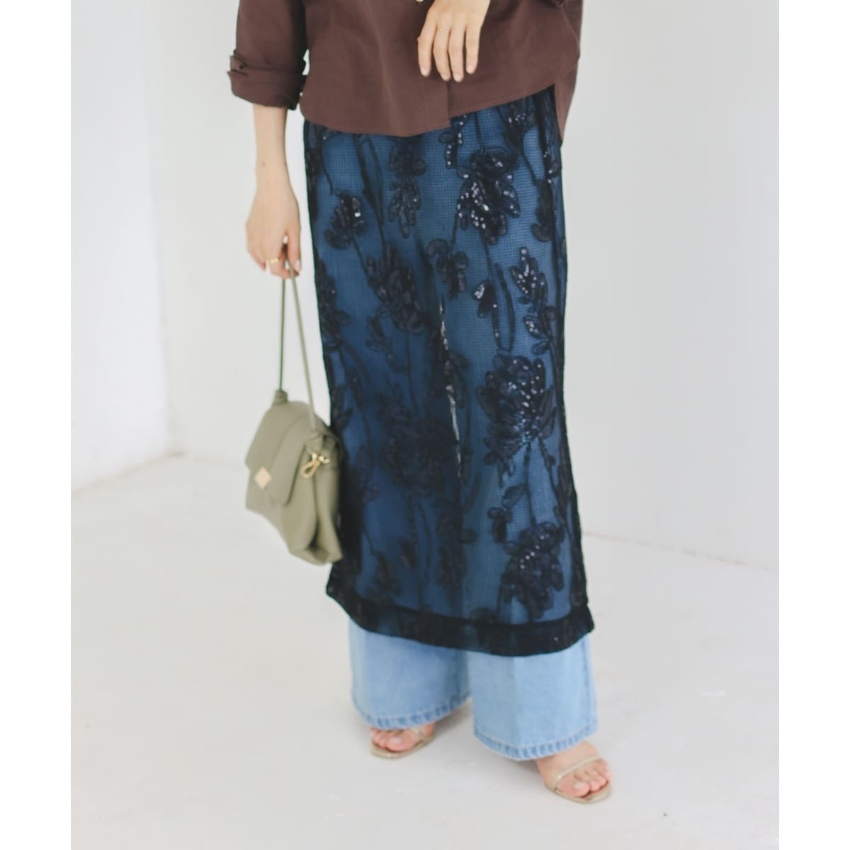 TORRAZZO DONNAスパンコールスカート | ルクールブラン(le.coeur blanc