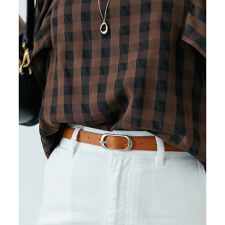 《WEB限定アイテム》オーバルバックルベルト