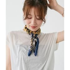 《WEB限定アイテム》アニマルプリントプリーツスカーフ