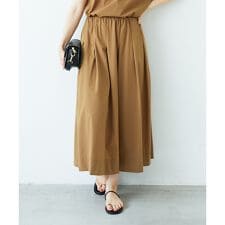 ナイロンストレッチタックギャザースカート