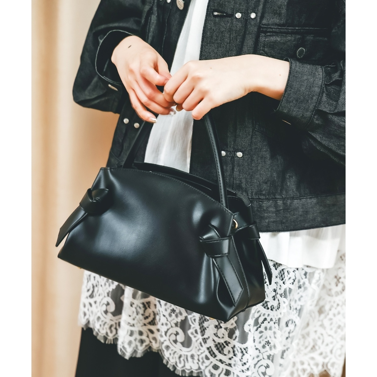 ROSSO リングハンドルビジューバッグ　パーティーバッグ URBAN RESEARCH ROSSO｜リングハンドルビジューバッグ | Rakuten