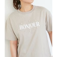 《手洗い可能》パールロゴTシャツ