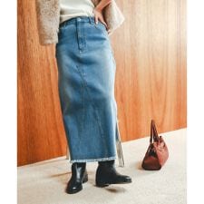 リメイク風ラメデニムスカート