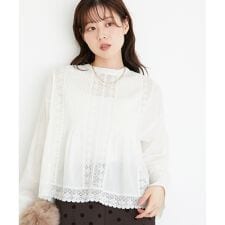 《手洗い可能》Fanaka別注リバーレースブラウス