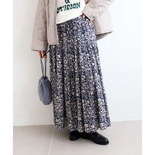 《手洗い可能》Fanaka別注フラワー×ストライプスカート