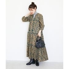 《手洗い可能》Fanaka別注フラワープリントワンピース