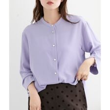 2WAYジョーゼット長袖ブラウス