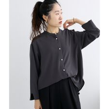 2WAYジョーゼット長袖ブラウス