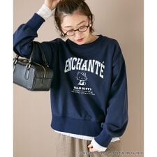 【HELLO KITTY】カレッジロゴスウェット