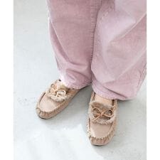 《WEB限定アイテム》ファーデザインモカシンシューズ