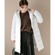 ファーフードロングダウン