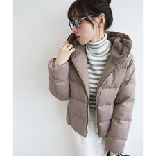 ファーフードショートダウン