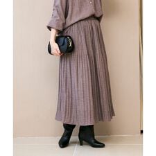 ウールタッチ消しプリーツスカート