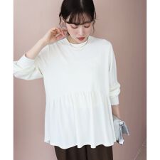 【吸湿発熱】ギャザーレイヤープルオーバー