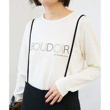 【吸湿発熱】スタッズロゴカットソー