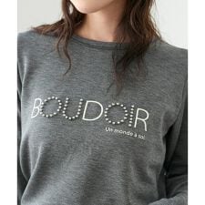 【吸湿発熱】スタッズロゴカットソー