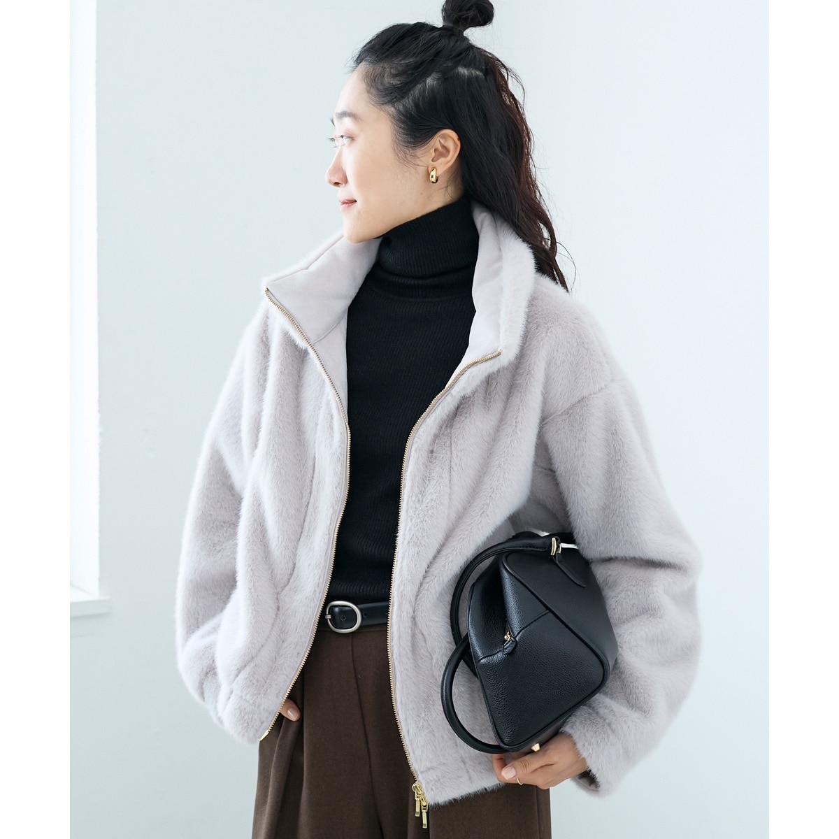 [�}���C]�~���N�^�b�`�X�^���h�J���[�t�@�[�u���]��/���N�[���u�����ile.coeur blanc�j L/�O���[