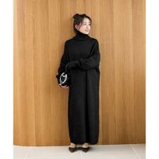 ルクールブラン(le.coeur blanc)の《WEB限定アイテム》ネックが選べるニットワンピース