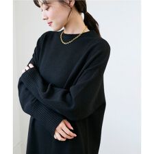 ルクールブラン(le.coeur blanc)の《WEB限定アイテム》ネックが選べるニットワンピース