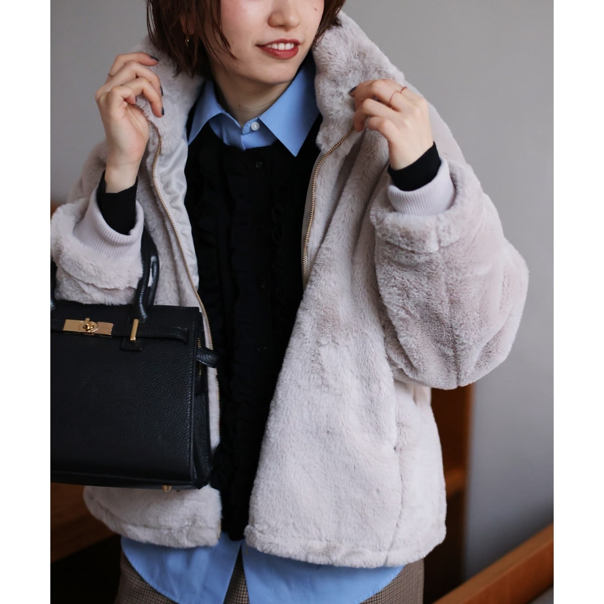 フェイクファーブルゾン　ルクールブラン フェイクファーブルゾン | ルクールブラン(le.coeur blanc) | マルイ