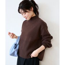 片畦キリカエバックデザインニット