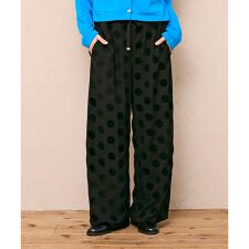 《WEB限定アイテム》フロッキードットイージーパンツ