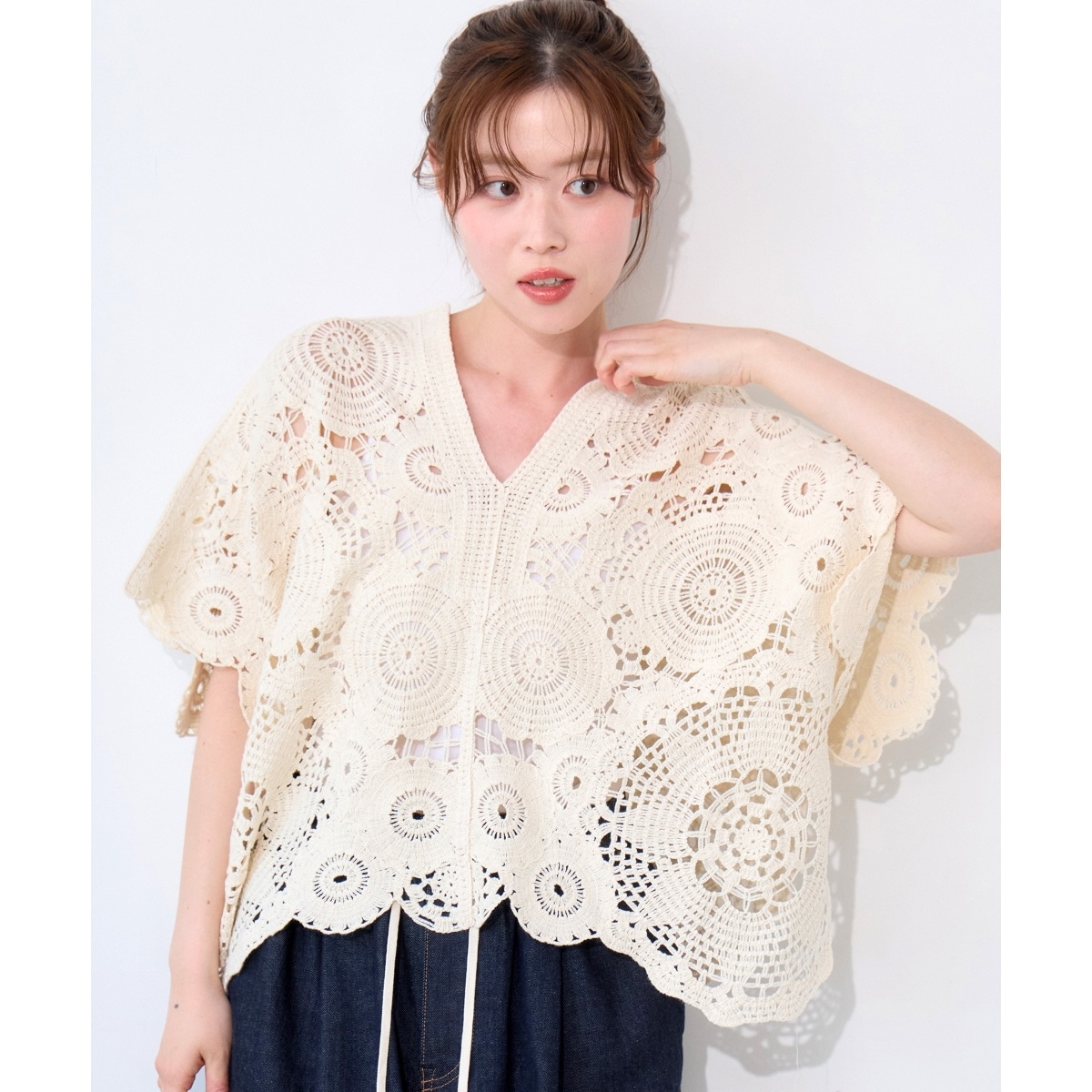 TORRAZZO DONNAクロシェレースブラウス | ルクールブラン(le.coeur 