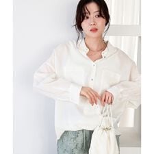 シアー2WAYオーバーシャツ