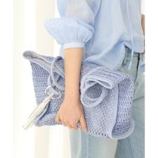 透かし編みペーパートート