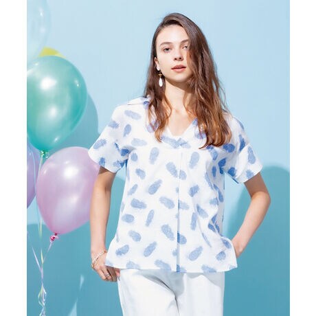 VILAGALLO】パイナップルプリントシャツ | マルイウェブチャネル 