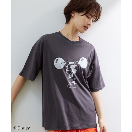 ミッキーマウス バーベルプリントtシャツ ナージー Nergy Njm310 ファッション通販 マルイウェブチャネル
