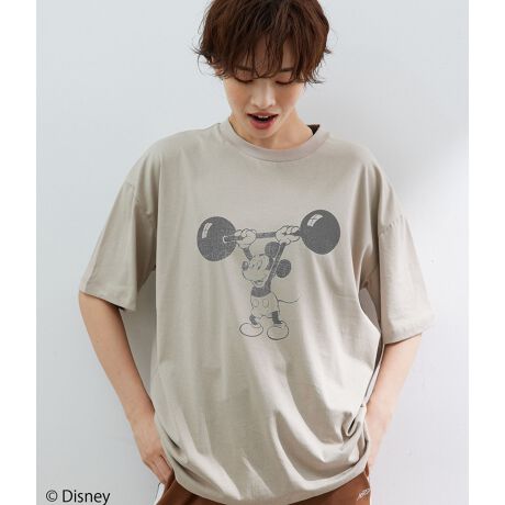 ミッキーマウス バーベルプリントtシャツ ナージー Nergy Njm310 ファッション通販 マルイウェブチャネル