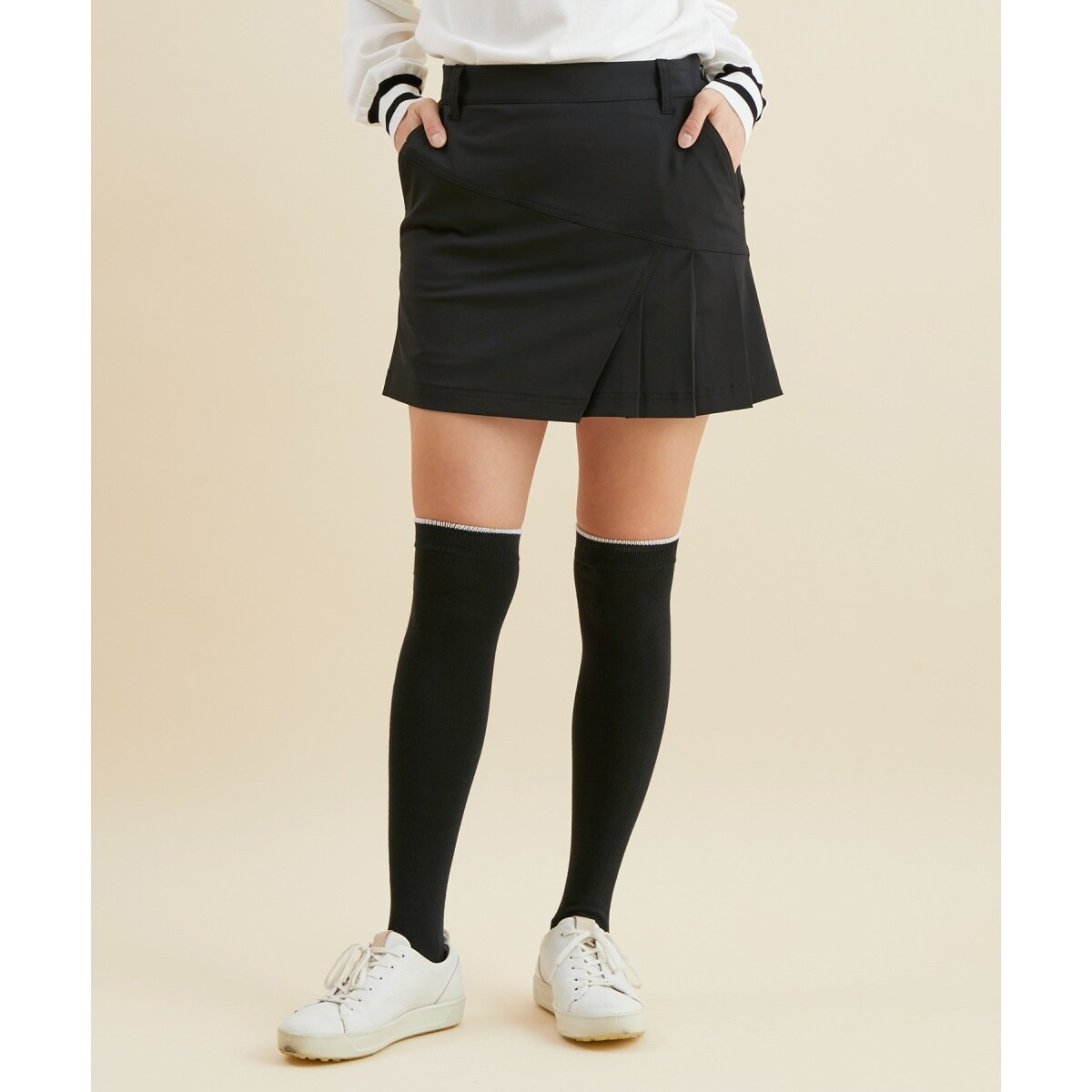 UV】【撥水】【防透】ボディシェルサイドプリーツスカート | ジュン