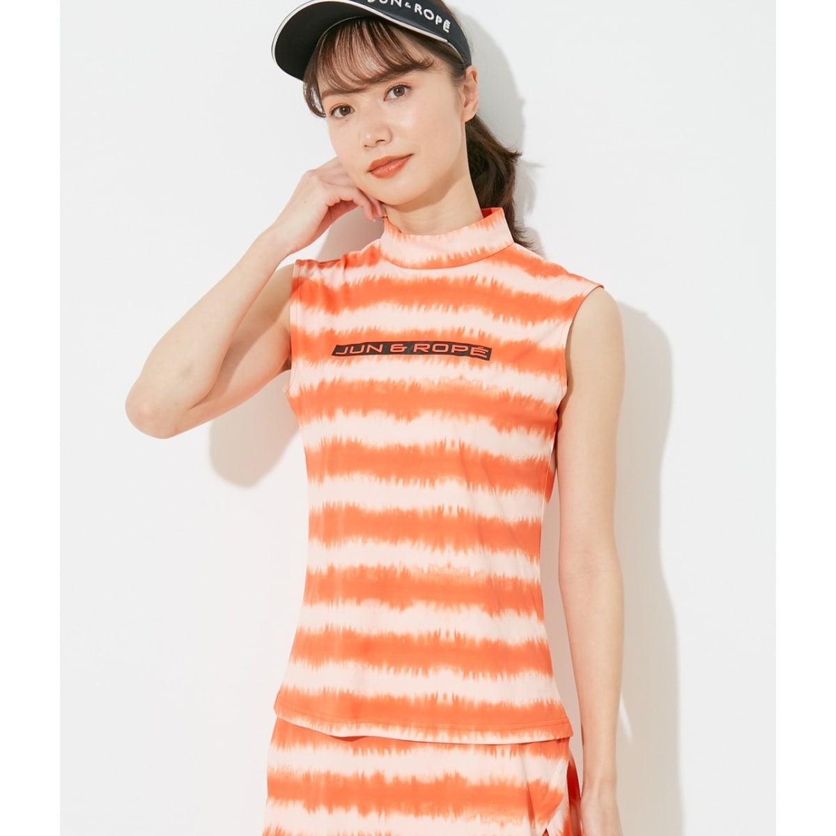 ジュンアンドロペ メッシュコンビフレアースカート トップス セットアップ ジュンアンドロペ メッシュコンビフレアースカート トップス