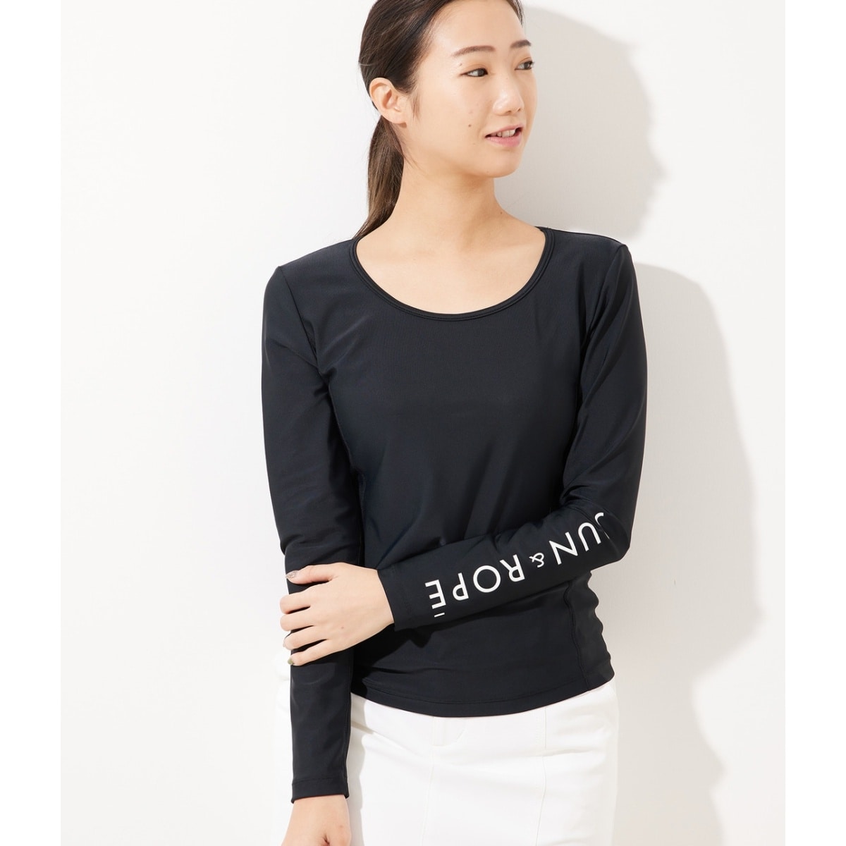 UV】【吸汗速乾】UVモックネック長袖インナープルオーバー | ジュン