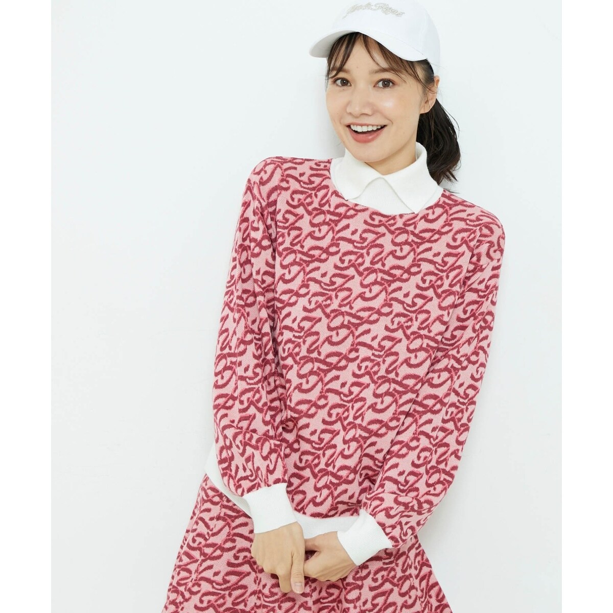 JUN & ROPE ジュンアンドロペモノグラム柄　プルオーバーセットアップ　S JUN & ROPE ジュンアンドロペモノグラム柄 プルオーバーセットアップ S