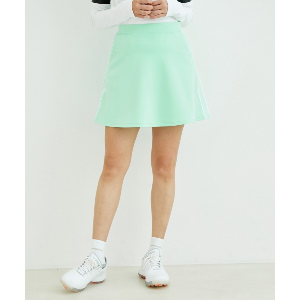 保温 モノグラム柄ニットフレアースカート ジュンアンドロペ 新品タグ