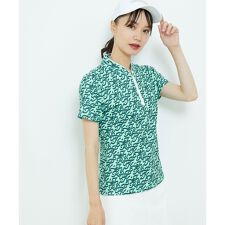 ジュン＆ロぺ(JUN&ROPE')の【UV】【接触冷感】【防透】モノグラム柄ハーフジップ半袖プルオーバー