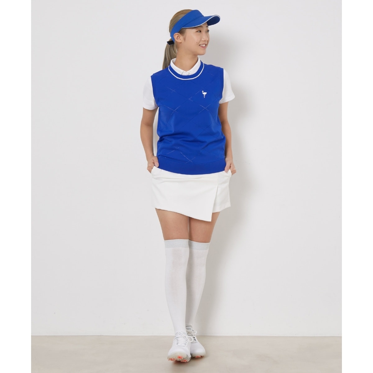 ECO】ダイヤ柄ニットベスト | ジュン＆ロぺ(JUN&ROPE') | マルイウェブ