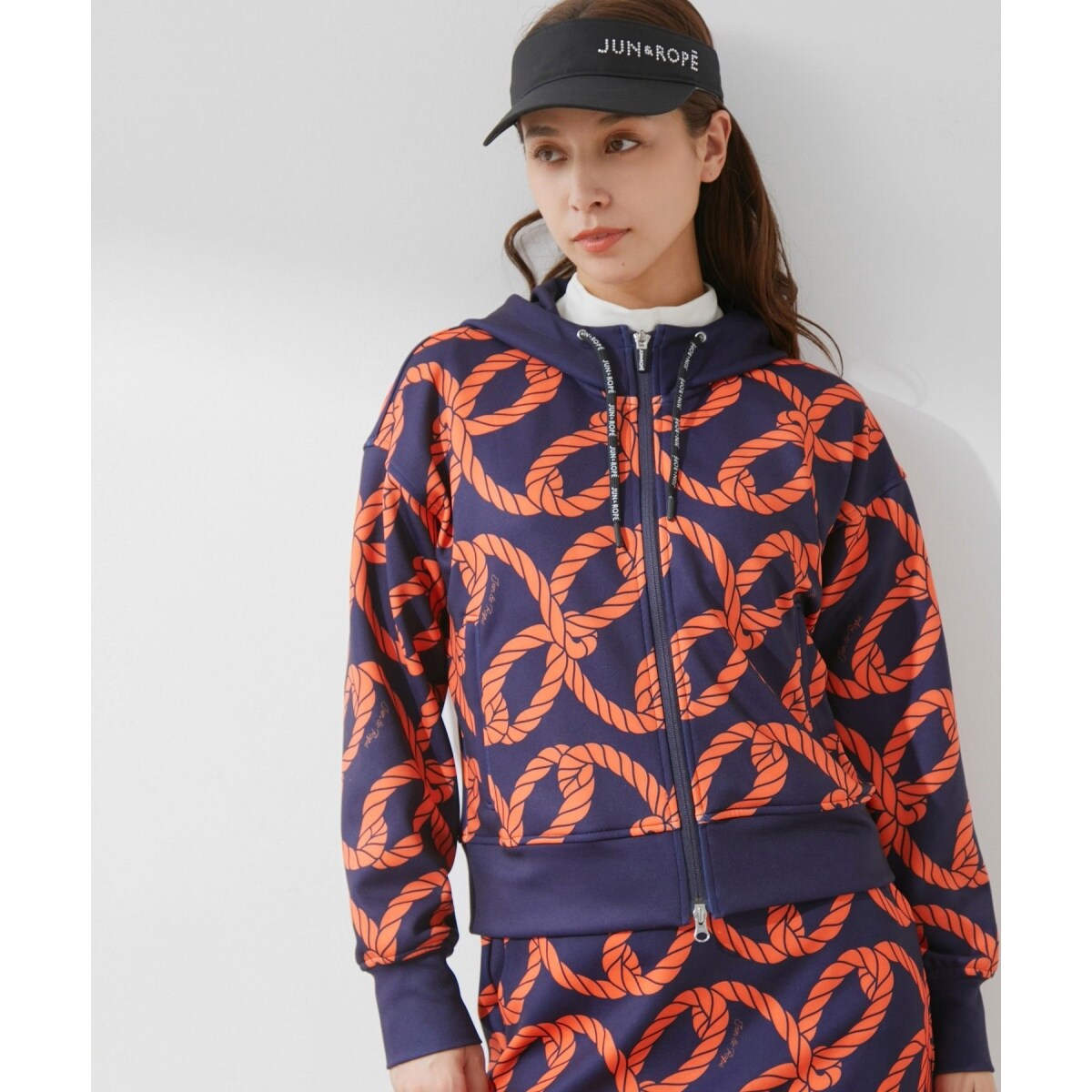 ロープ柄 フーディーパーカー | ジュン＆ロぺ(JUN&ROPE