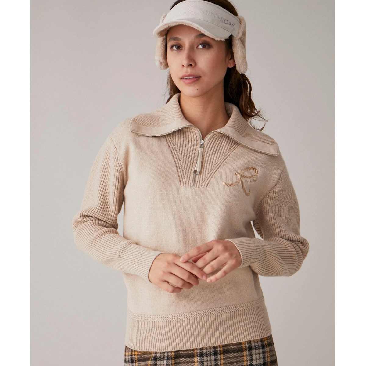 JUN&ROPE ジュン&ロペ　ニットセーター、スカートセット上下S JUN&ROPE ジュン&ロペ ニットセーター、スカートセット上下S