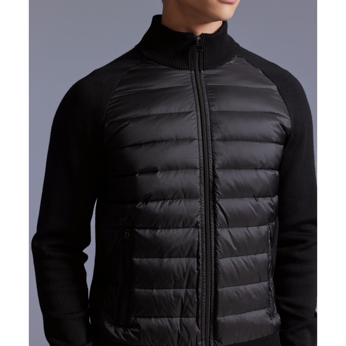 NOIR】ハイブリッドダウンジャケット | ジュン＆ロぺ(JUN&ROPE